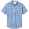 imageJohnston ampamp Murphy Mens Printed Cotton ShortSleeveBlue Cocktail