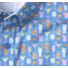 imageJohnston ampamp Murphy Mens Printed Cotton ShortSleeveBlue Cocktail