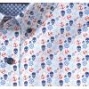 imageJohnston ampamp Murphy Mens Printed Cotton ShortSleeveBlue Pirate