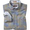 imageJohnston ampamp Murphy Mens Printed Cotton ShirtBlue Paisley
