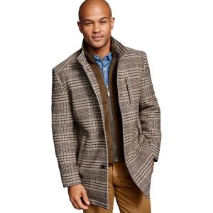 imageJohnston ampamp Murphy Upton Car Coat for Men  Winter Jackets for Men Timeless Mens Plaid CoatBrown Plaid