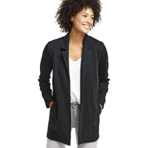 imageJohnston ampamp Murphy Womens Oversized Knit BlazerBlack