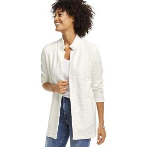 imageJohnston ampamp Murphy Womens Textured OpenFront Jacket