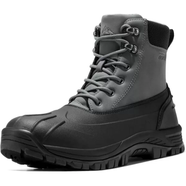 NORTIV 8 Mens Boots Lightweight Casual Waterproof Slip Resistance Work BootGrey