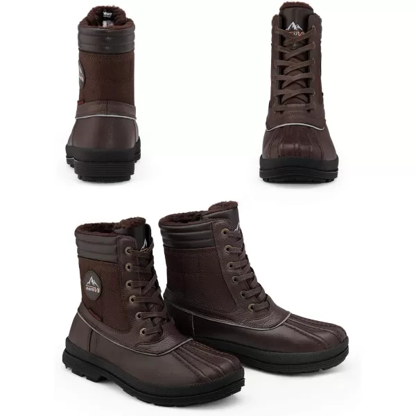 NORTIV 8 Mens Insulated Warm Winter Snow BootsNORTIV 8 Mens Insulated Warm Winter Snow Boots