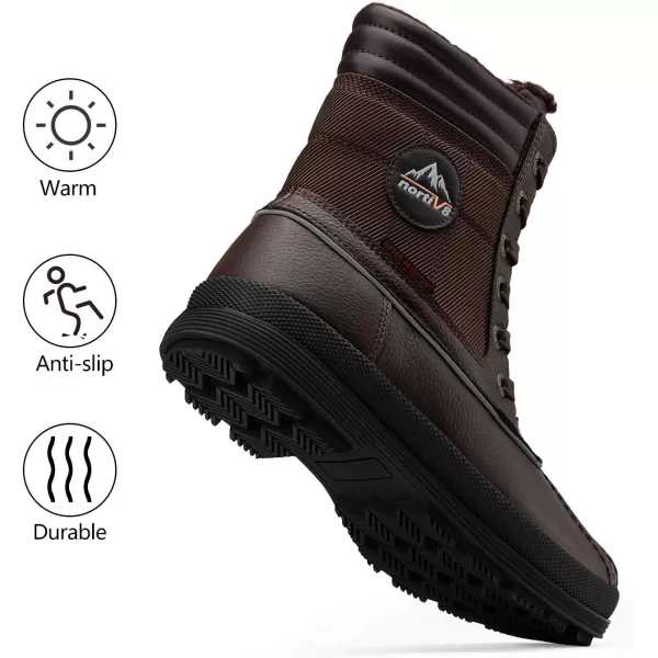 NORTIV 8 Mens Insulated Warm Winter Snow BootsNORTIV 8 Mens Insulated Warm Winter Snow Boots