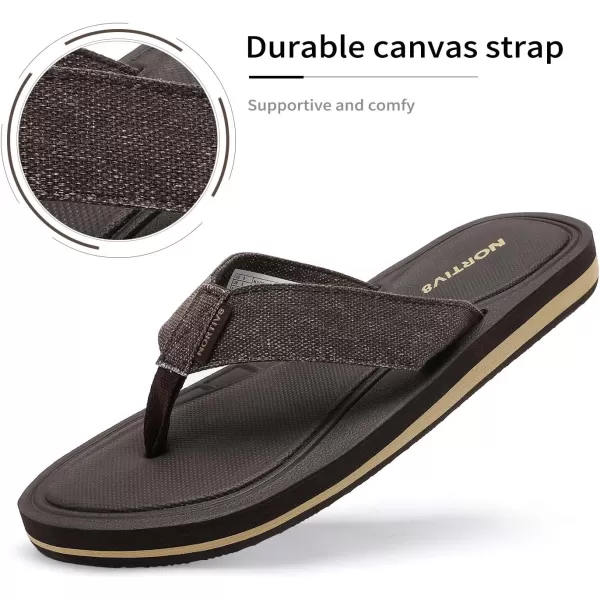 NORTIV 8 Mens Memory Foam Flip Flops Thong Sandals Comfortable Light Weight Beach SandalNORTIV 8 Mens Memory Foam Flip Flops Thong Sandals Comfortable Light Weight Beach Sandal