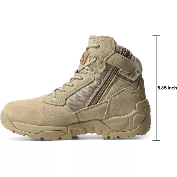 NORTIV 8 Mens Military Tactical Work Boots Hiking Motorcycle Combat BootsSanda