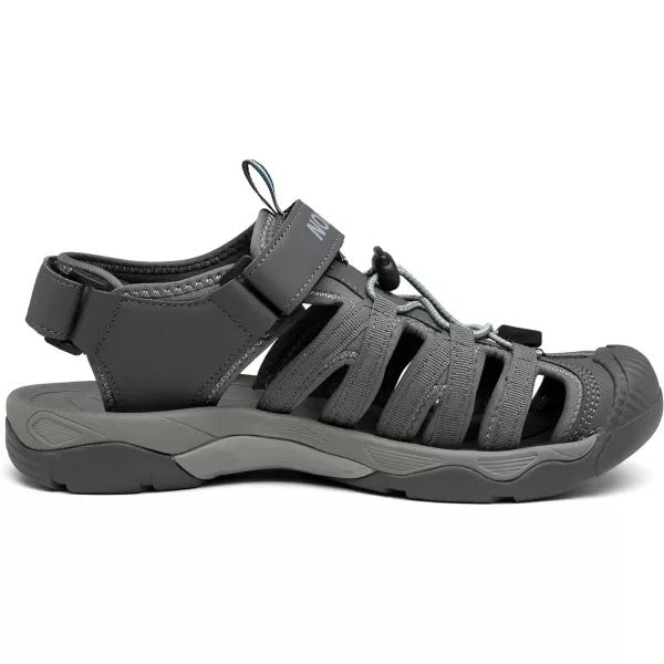 NORTIV 8 Mens Sandals Closed Toe Athletic Sport Sandals Mens Summer Shoes Lightweight Trail Walking Sandals for MenGreyBlue