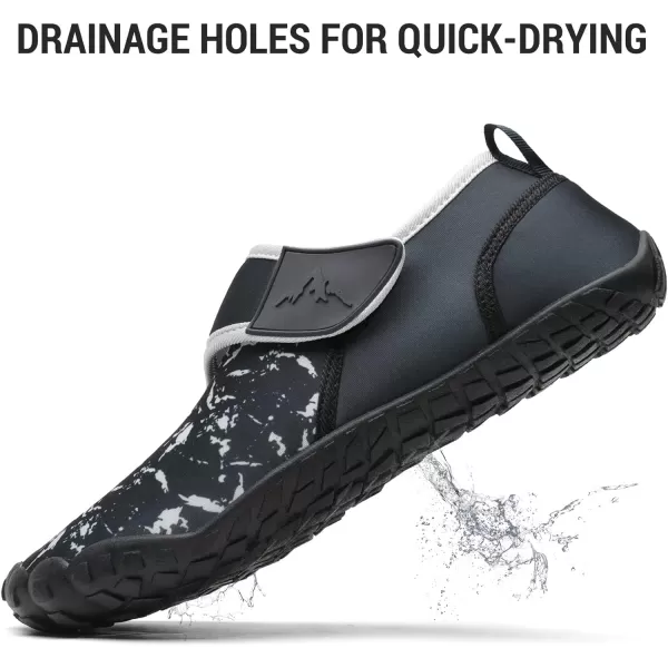 NORTIV 8 Water Shoes for Men Barefoot Aqua Swim Beach Walking Hiking Water ShoesNavy