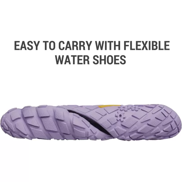 NORTIV 8 Womens Quick Dry Water Shoes Barefoot Sports Aqua Beach Pool Swim ShoesDarkBluePurple