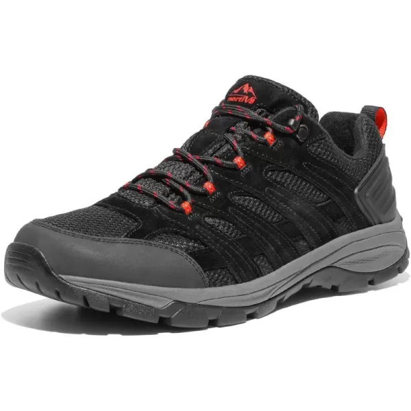 NORTIV 8 Mens Hiking Shoes for Outdoors Lightweight Trailing Trekking ShoeBlack