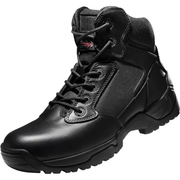 NORTIV 8 Mens Military Tactical Work Boots Hiking Motorcycle Combat BootsBlacka