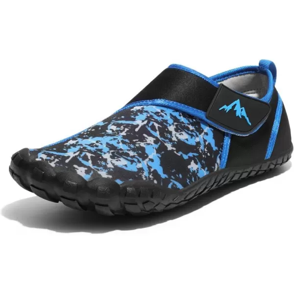 NORTIV 8 Water Shoes for Men Barefoot Aqua Swim Beach Walking Hiking Water ShoesBlackBlue