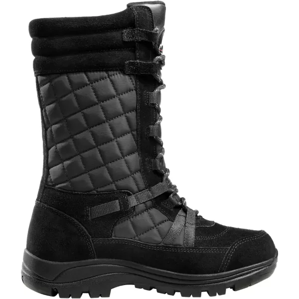 NORTIV 8 ROGUE Womens Mid Calf Lace up Insulated Winter Snow BootsBlack