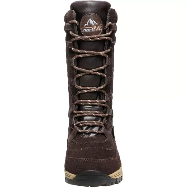 NORTIV 8 ROGUE Womens Mid Calf Lace up Insulated Winter Snow BootsDark Brown