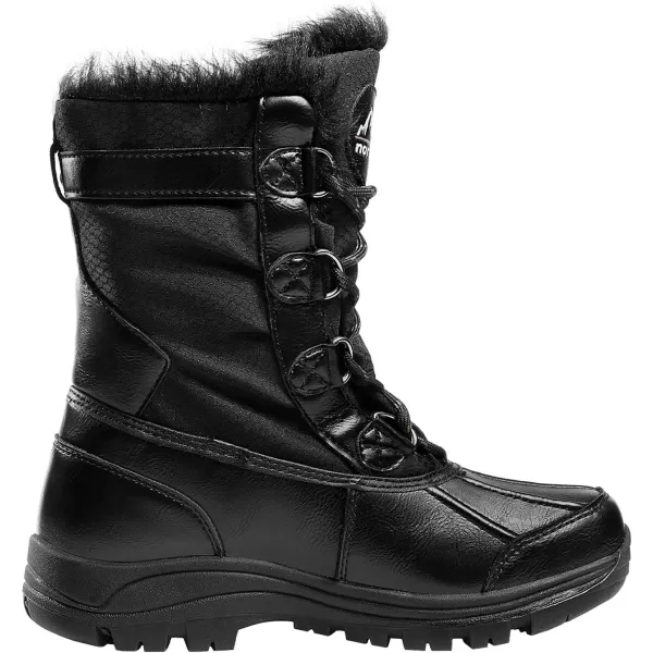 NORTIV 8 Womens Mid Calf Insulated Winter Snow BootsBlackS