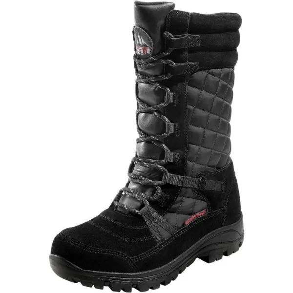 NORTIV 8 ROGUE Womens Mid Calf Lace up Insulated Winter Snow BootsBlack