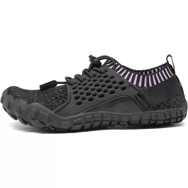 NORTIV 8 Kids Water Shoes Boys Girls Lightweight Athletic Outdoor Quick Dry Barefoot Sports ShoesToddlerLittle KidBig KidBlackPurple2