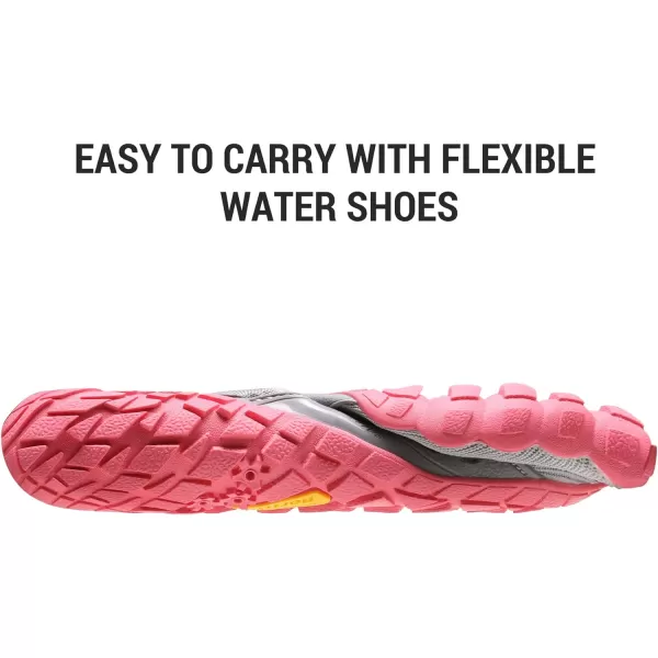 NORTIV 8 Kids Water Shoes Boys Girls Lightweight Athletic Outdoor Quick Dry Barefoot Sports ShoesToddlerLittle KidBig KidLight GreyMelon Red2