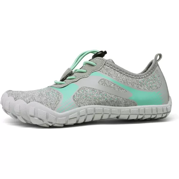 NORTIV 8 Kids Water Shoes Boys Girls Lightweight Athletic Outdoor Quick Dry Barefoot Sports ShoesToddlerLittle KidBig KidLightGreyMintGreen