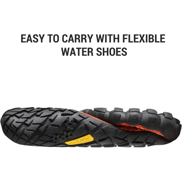 NORTIV 8 Kids Water Shoes Boys Girls Lightweight Athletic Outdoor Quick Dry Barefoot Sports ShoesToddlerLittle KidBig KidOrangeBlack