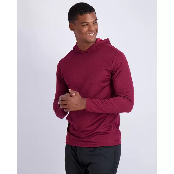 Real Essentials 3 Pack Mens Mesh Long Sleeve Athletic Pullover Hoodie Sweatshirt Pockets UPF 50 Available in Big ampamp TallSet 2