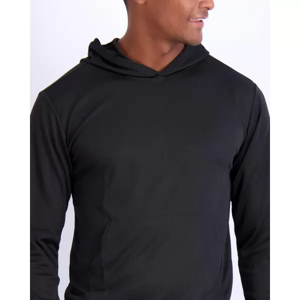 Real Essentials 3 Pack Mens Mesh Long Sleeve Athletic Pullover Hoodie Sweatshirt Pockets UPF 50 Available in Big ampamp TallSet 4