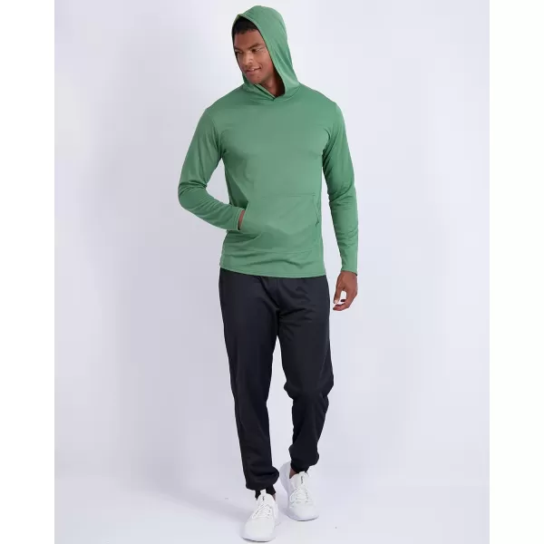 Real Essentials 3 Pack Mens Mesh Long Sleeve Athletic Pullover Hoodie Sweatshirt Pockets UPF 50 Available in Big ampamp TallSet 4