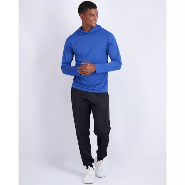 Real Essentials 3 Pack Mens Mesh Long Sleeve Athletic Pullover Hoodie Sweatshirt Pockets UPF 50 Available in Big ampamp TallSet 6