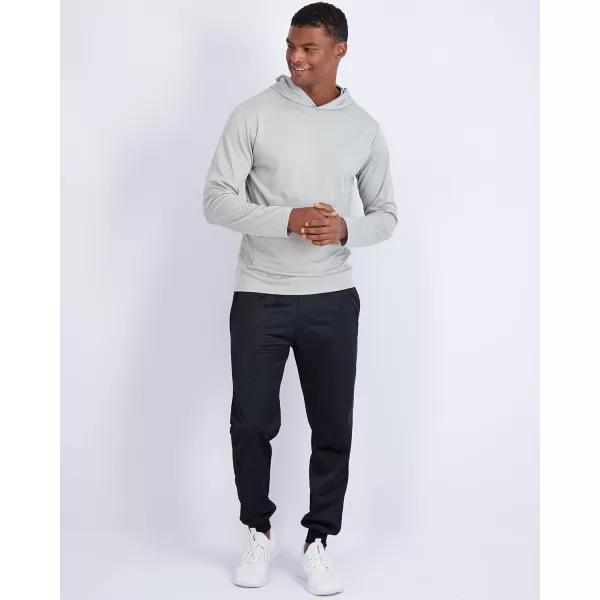 Real Essentials 3 Pack Mens Mesh Long Sleeve Athletic Pullover Hoodie Sweatshirt Pockets UPF 50 Available in Big ampamp TallSet 7