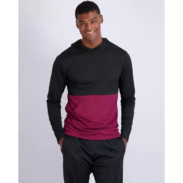 Real Essentials 3 Pack Mens Mesh Long Sleeve Athletic Pullover Hoodie Sweatshirt Pockets UPF 50 Available in Big ampamp TallSet 8