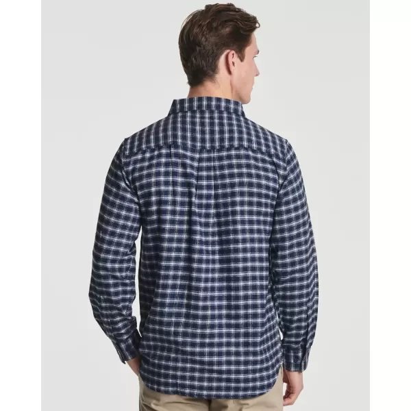 Real Essentials 3 Pack Mens LongSleeve Flannel Button Down Plaid Casual Shirt Available in Big ampamp TallSet 1