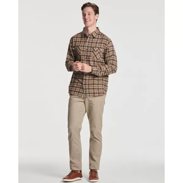 Real Essentials 3 Pack Mens LongSleeve Flannel Button Down Plaid Casual Shirt Available in Big ampamp TallSet 2