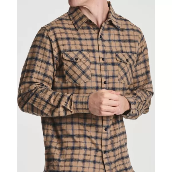 Real Essentials 3 Pack Mens LongSleeve Flannel Button Down Plaid Casual Shirt Available in Big ampamp TallSet 2