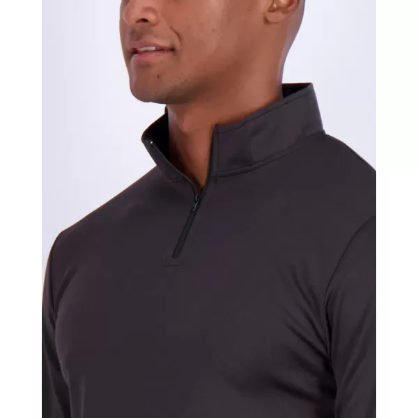 Real Essentials 3 Pack Mens Mesh Long Sleeve Athletic Quarter Zip Pullover  Outdoor UPF 50 Available in Big ampamp TallSet 2