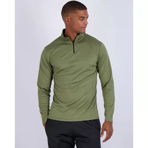 Real Essentials 3 Pack Mens Mesh Long Sleeve Athletic Quarter Zip Pullover  Outdoor UPF 50 Available in Big ampamp TallSet 2