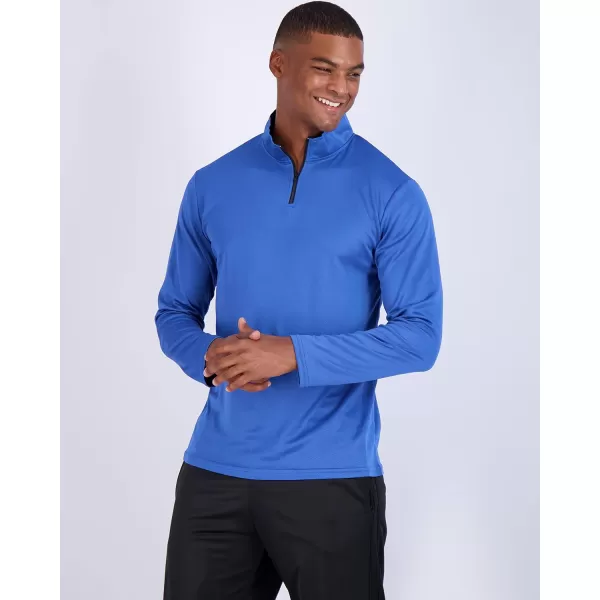 Real Essentials 3 Pack Mens Mesh Long Sleeve Athletic Quarter Zip Pullover  Outdoor UPF 50 Available in Big ampamp TallSet 3