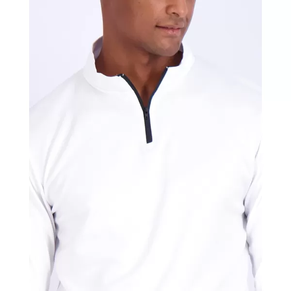 Real Essentials 3 Pack Mens Mesh Long Sleeve Athletic Quarter Zip Pullover  Outdoor UPF 50 Available in Big ampamp TallSet 3