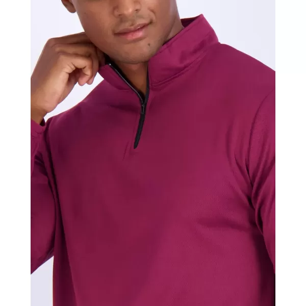 Real Essentials 3 Pack Mens Mesh Long Sleeve Athletic Quarter Zip Pullover  Outdoor UPF 50 Available in Big ampamp TallSet 4