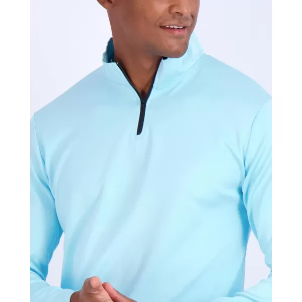 Real Essentials 3 Pack Mens Mesh Long Sleeve Athletic Quarter Zip Pullover  Outdoor UPF 50 Available in Big ampamp TallSet 5