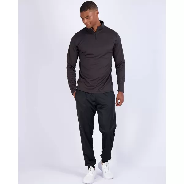 Real Essentials 3 Pack Mens Mesh Long Sleeve Athletic Quarter Zip Pullover  Outdoor UPF 50 Available in Big ampamp TallSet 5