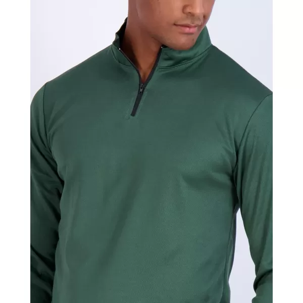 Real Essentials 3 Pack Mens Mesh Long Sleeve Athletic Quarter Zip Pullover  Outdoor UPF 50 Available in Big ampamp TallSet 6