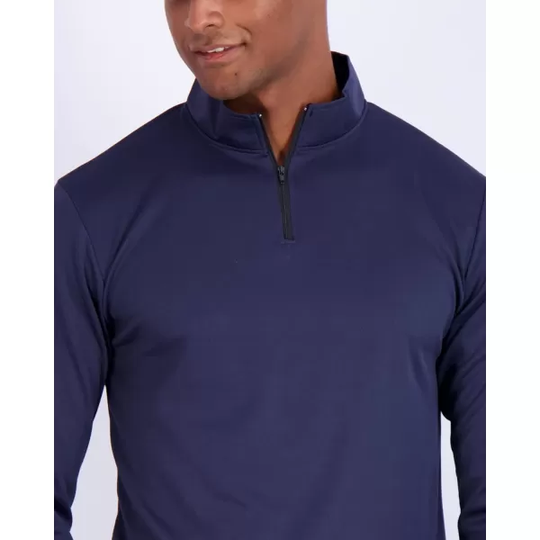 Real Essentials 3 Pack Mens Mesh Long Sleeve Athletic Quarter Zip Pullover  Outdoor UPF 50 Available in Big ampamp TallSet 7