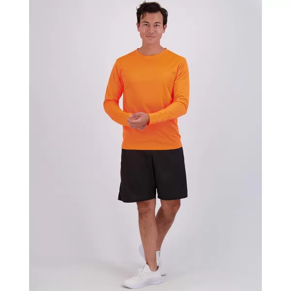 Real Essentials 3 ampamp 5 Pack Mens Mesh Quick Dry Athletic Long Sleeve TShirt UPF SPF UV Sun Available in Big ampamp TallSet 4