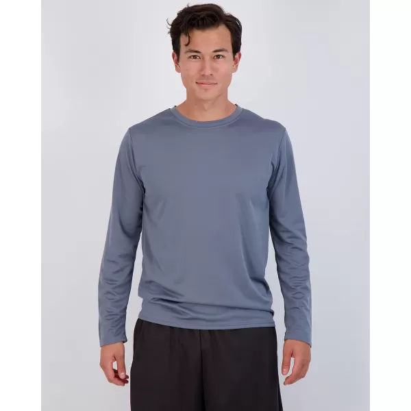 Real Essentials 3 ampamp 5 Pack Mens Mesh Quick Dry Athletic Long Sleeve TShirt UPF SPF UV Sun Available in Big ampamp TallSet 4