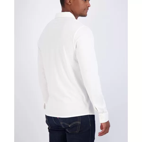 Real Essentials 3Pack Mens Classic Style Casual Long Sleeve Button Down Collared Shirt Available in Big ampamp TallSet 2