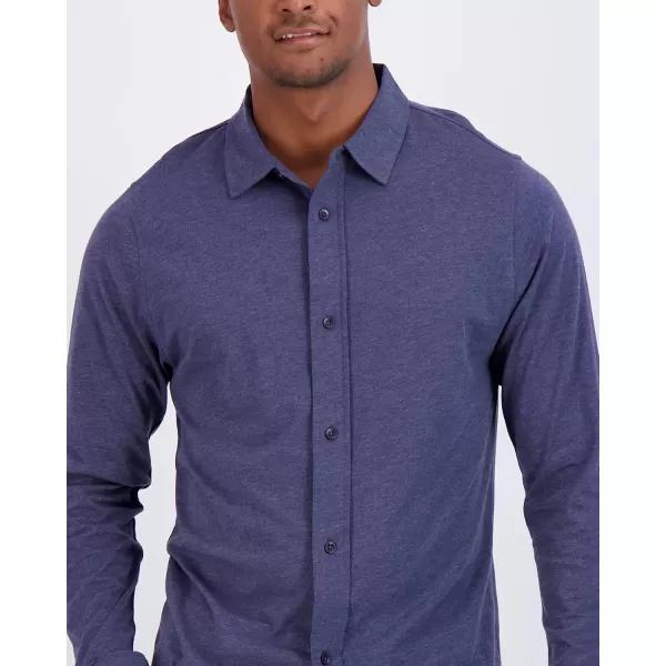 Real Essentials 3Pack Mens Classic Style Casual Long Sleeve Button Down Collared Shirt Available in Big ampamp TallSet 4