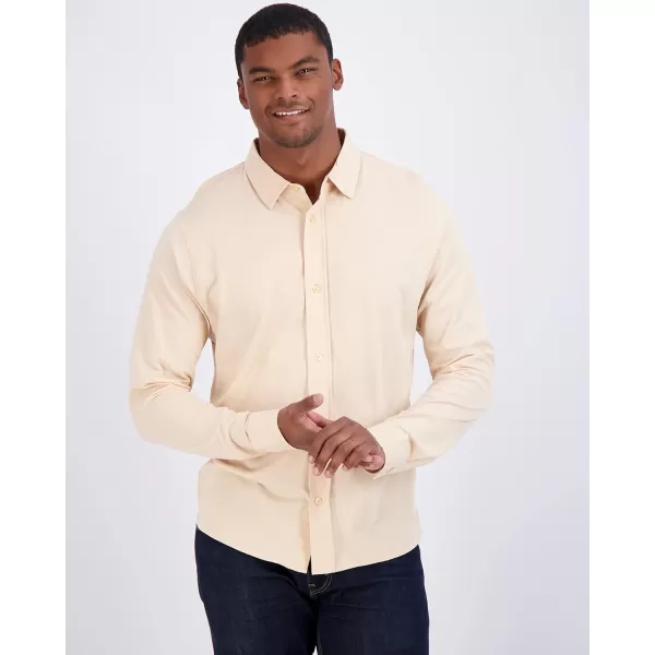 Real Essentials 3Pack Mens Classic Style Casual Long Sleeve Button Down Collared Shirt Available in Big ampamp TallSet 5