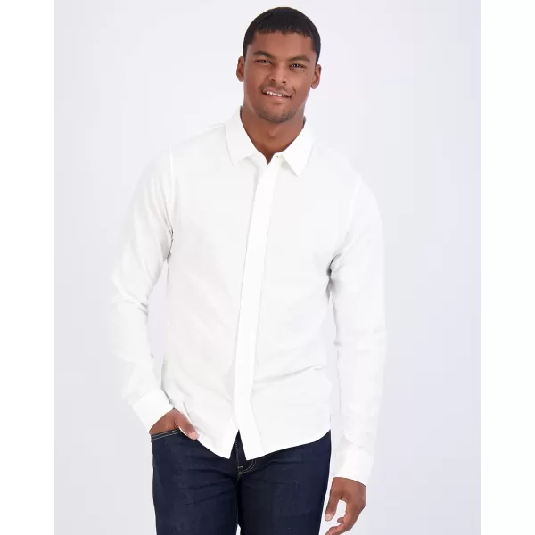 Real Essentials 3Pack Mens Classic Style Casual Long Sleeve Button Down Collared Shirt Available in Big ampamp TallSet 6